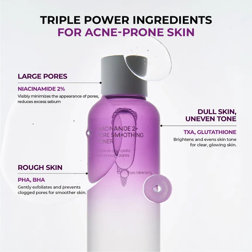 تونر یکدستکننده منافذ با نیاسینامید ۲٪ جومیسو - تصویر 4