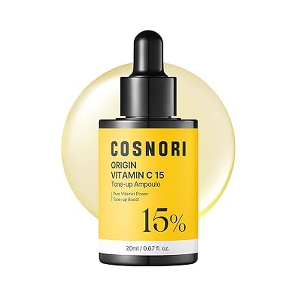 Origin Vitamin C 15% Tone-Up Ampoule | Beginner-Friendly Daily Serum with 15% Premium Pure Vitamin C, Dark Spot Care, Lightweight, Low-Irritation Formula for Sensitive Skin, Korean Skin care